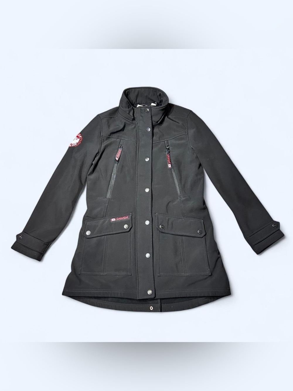 Black Peacoat Winter Jacket by Canada Weather Gear!